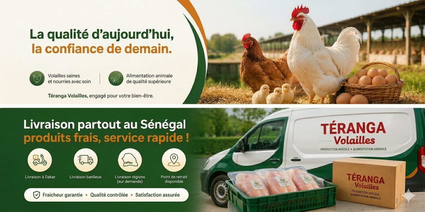 Téranga Volailles. La qualité d'aujourd'hui, la confiance de demain.